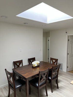 Dining area reflecting daily assisted living support