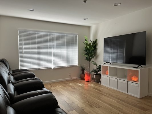 Living room used for familiar daily routines