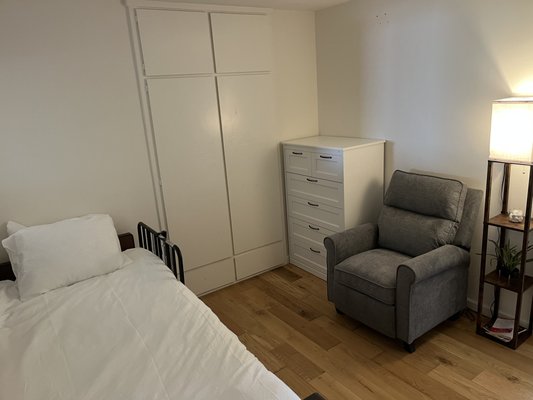 Private bedroom with natural light at The Rose Garden Elderly Care
